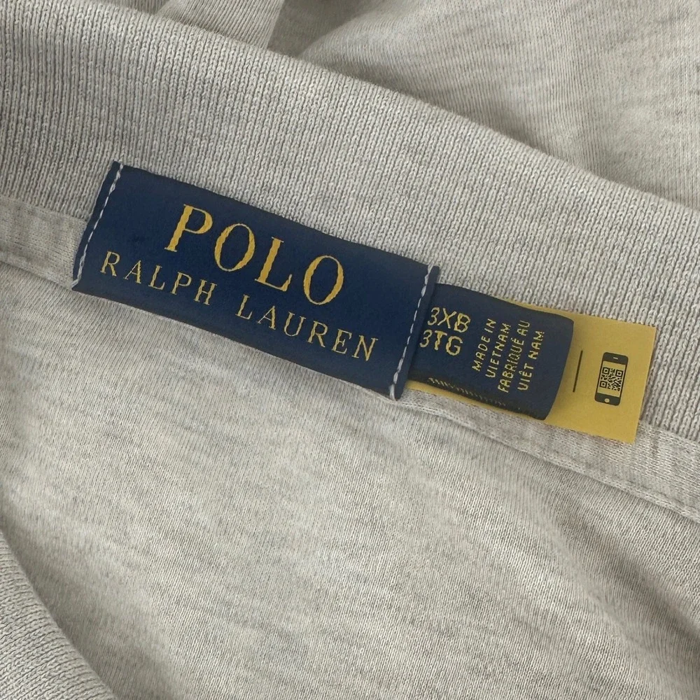 Polo Ralph Lauren Polo Shirt Mens 3XB Tan Heather Solid Classic Fit Flesh Pony